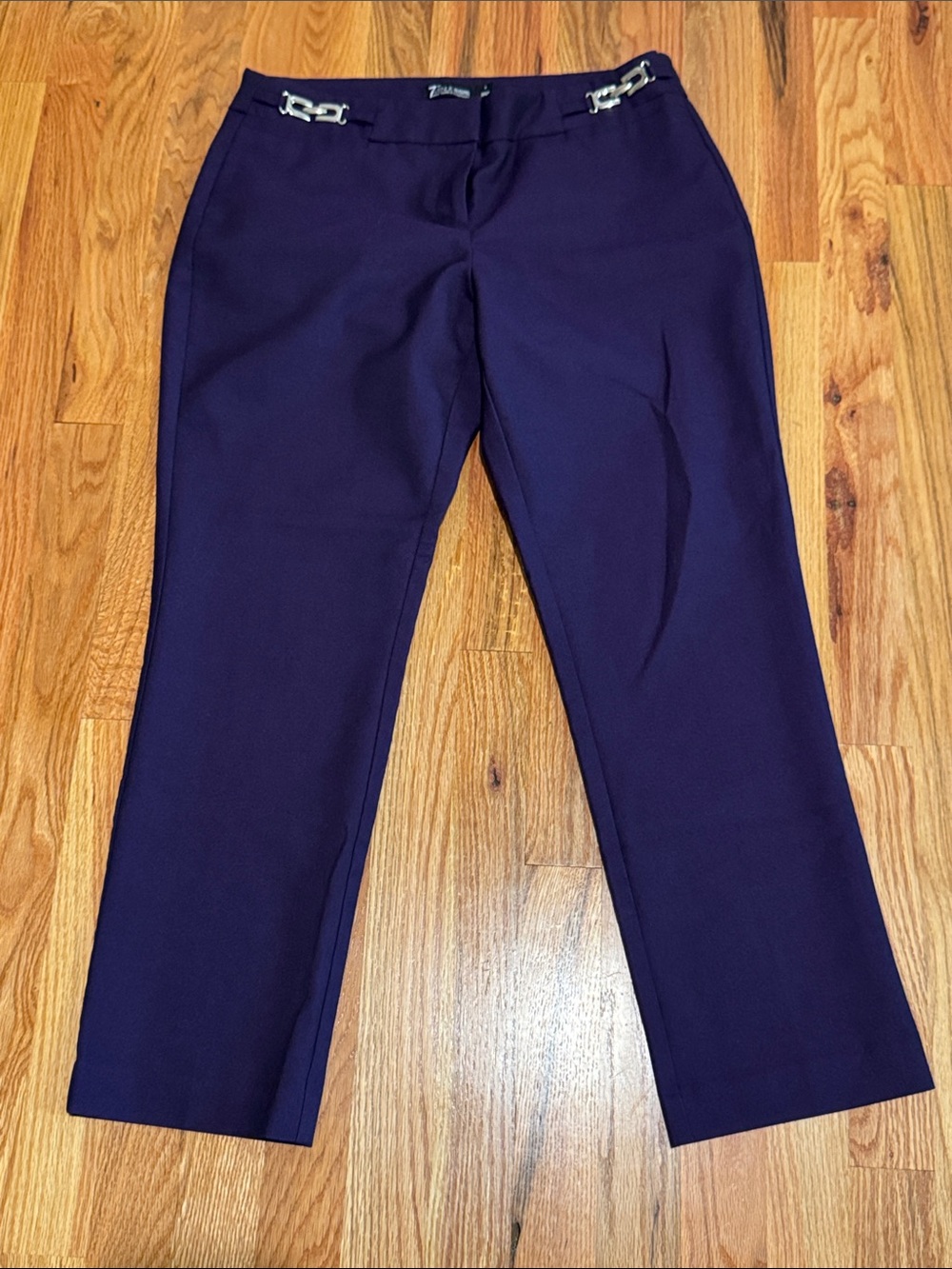 New York & Co. Women's purple Stretch Straight-Leg Dress Pants